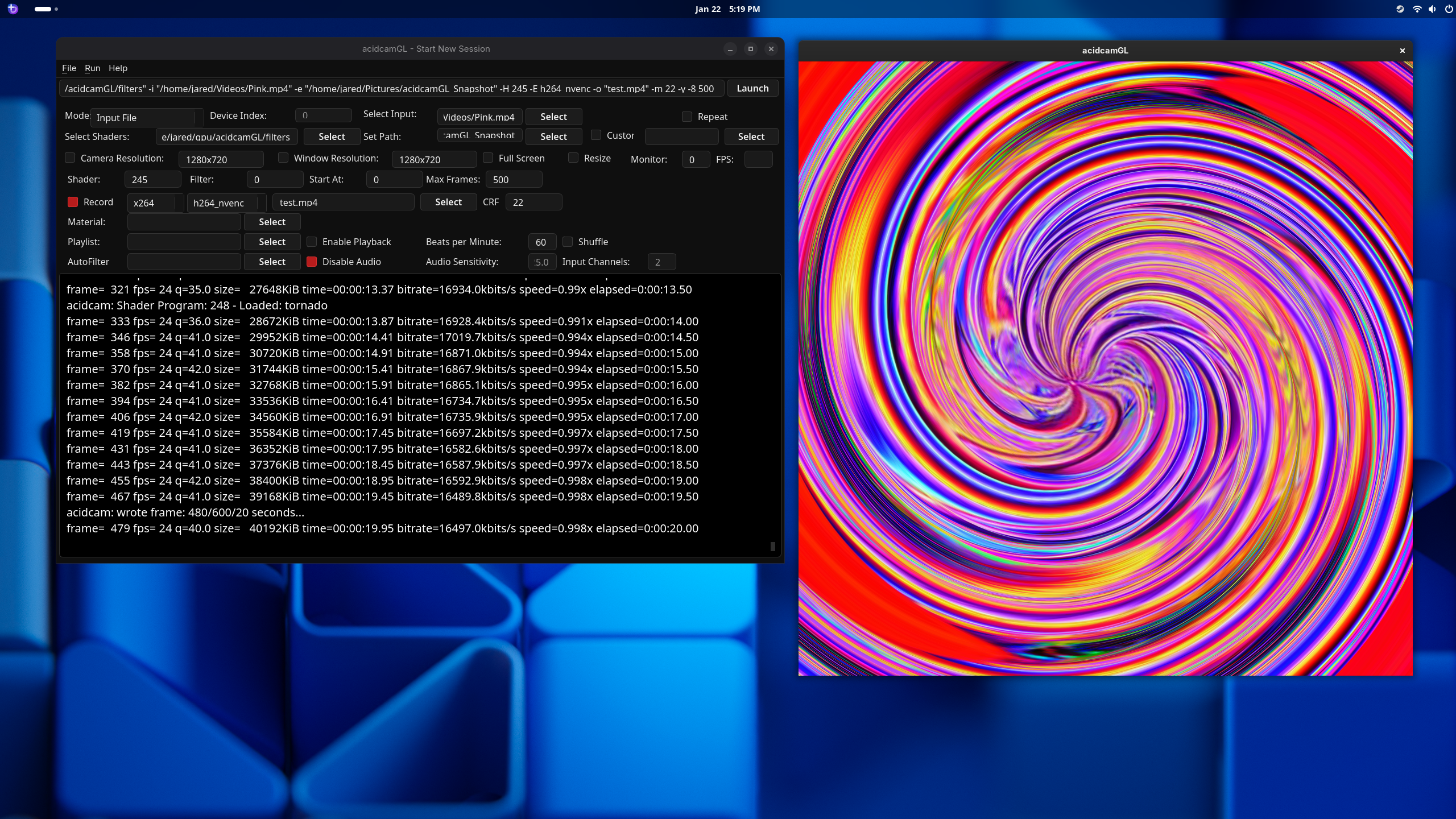 AcidCamGL Screenshot