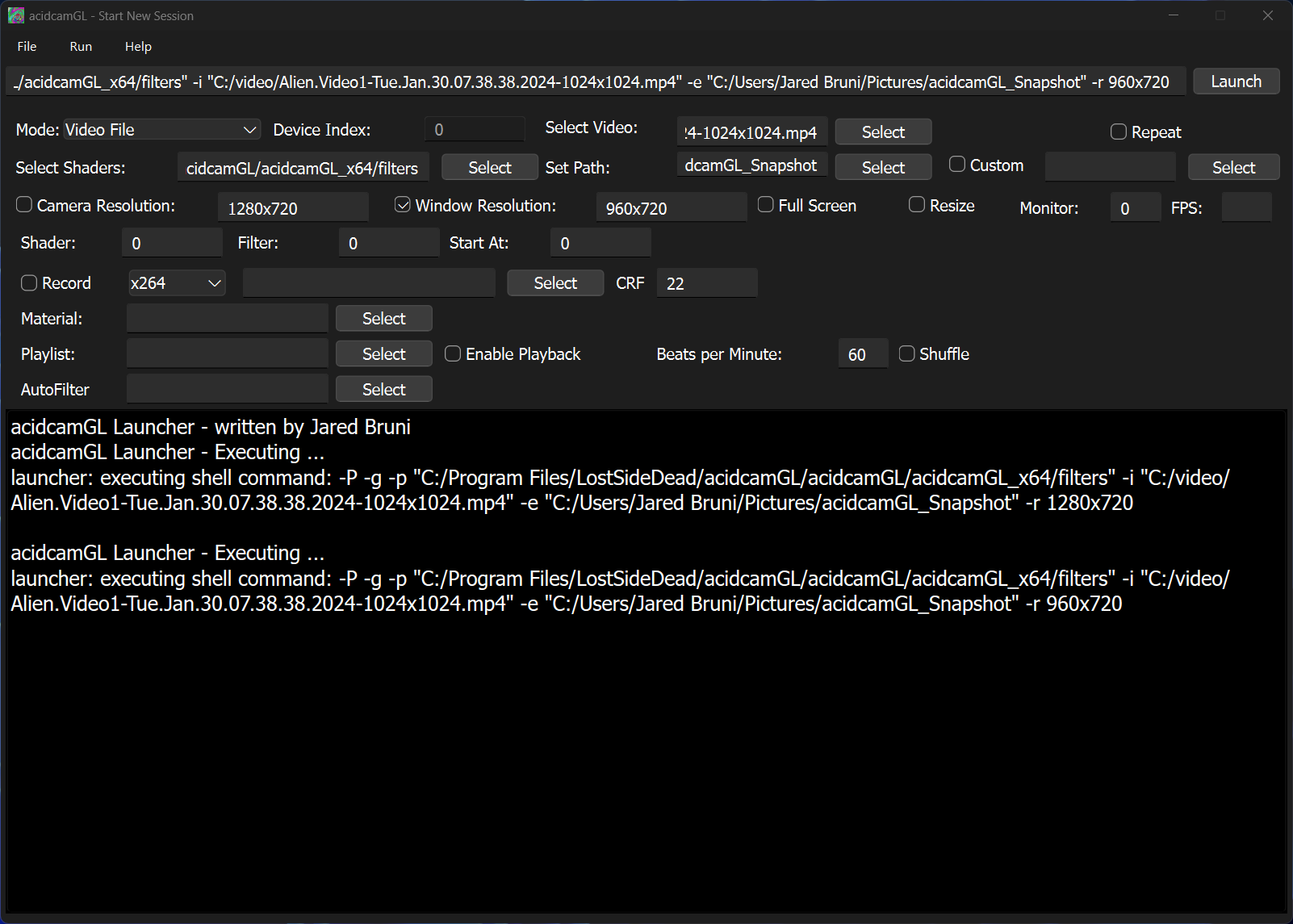 Windows Interface Screenshot