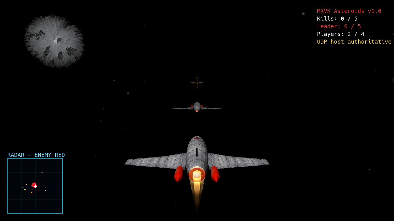 A multiplayer dogfight in deep space