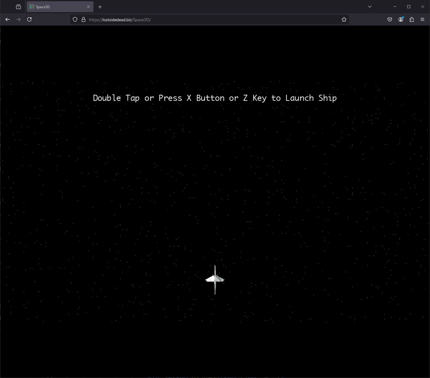 Space3D Game Screenshot