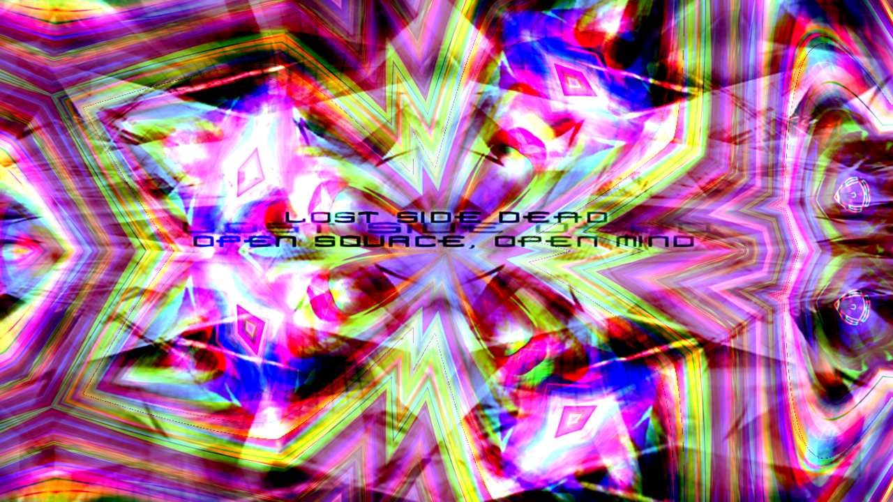 Colorful LostSideDead glitch artwork